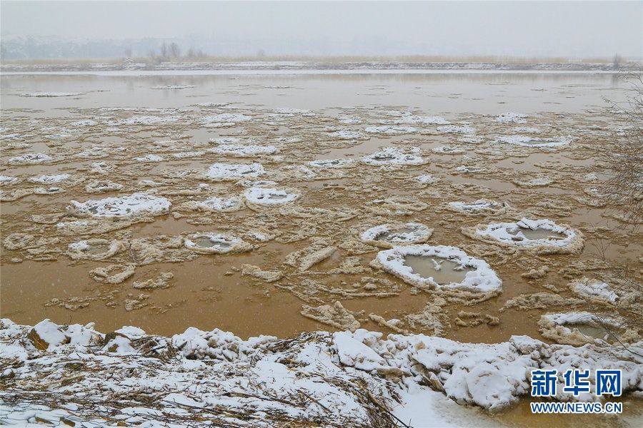 大珠小珠落玉盘 黄河托克托县段现流凌