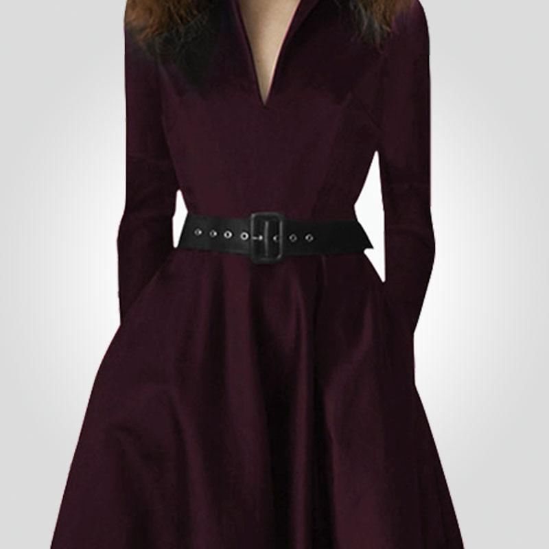 35岁左右的女人，别乱穿!学下图女人穿这“港风裙”，瞬间女神