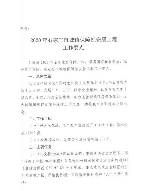  『项目建设』石家庄棚户区改造工作目标发布 安置房品质不低于同小区商品房