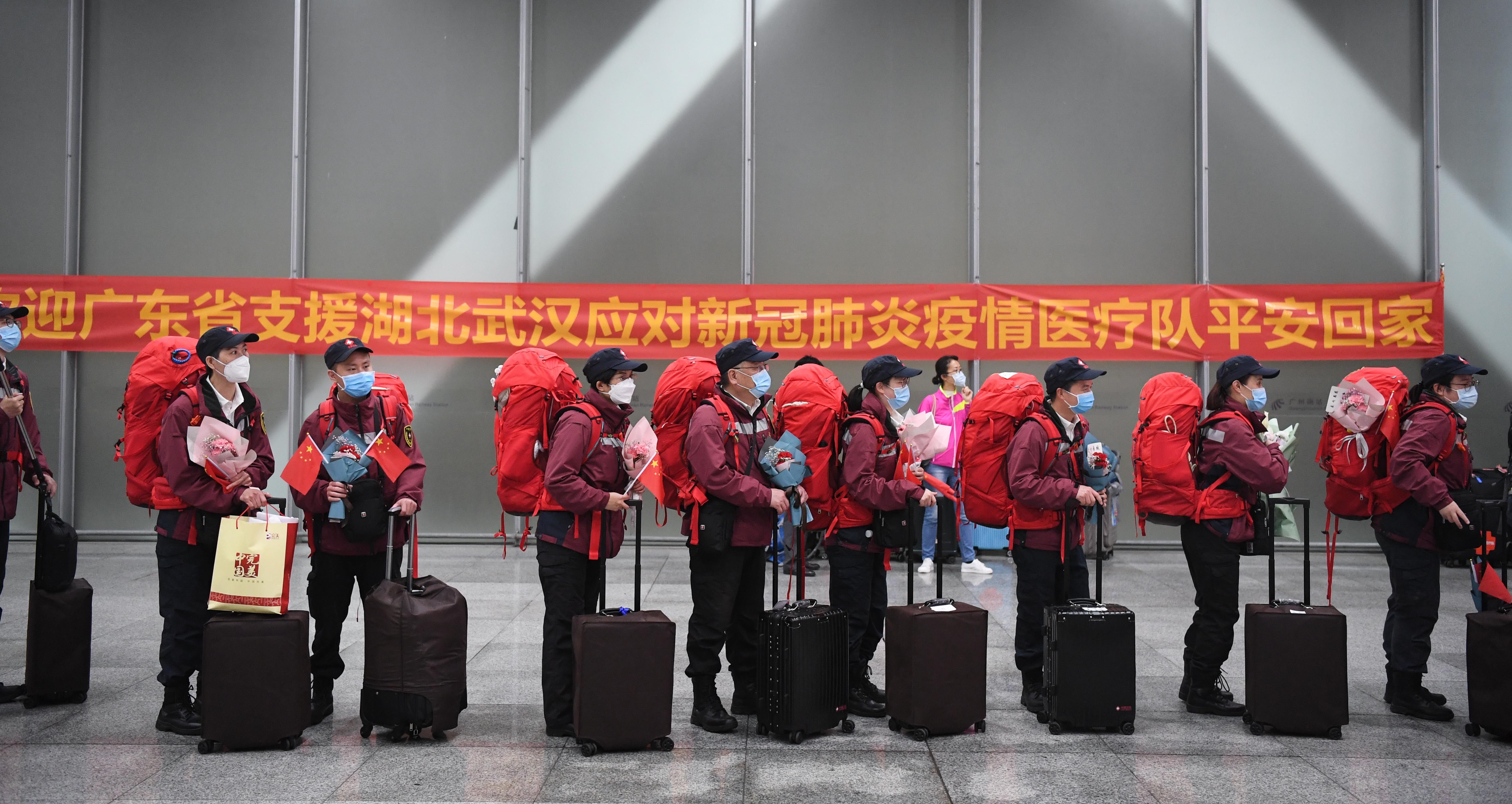  【医疗队】部分广东援鄂医疗队回家