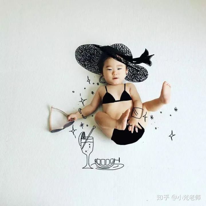  「作品」会画画的老爸把儿子画进了宫崎骏的作品，这才叫真正的“晒娃”！