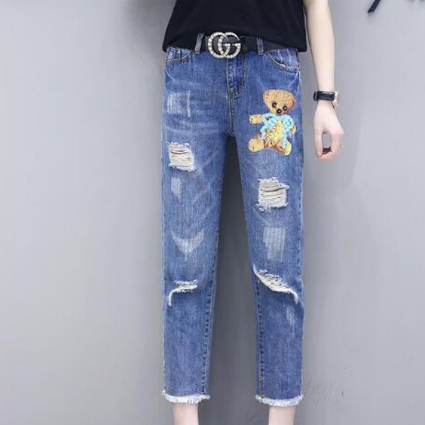 黑色紧身裤太普通啦!今年新款牛仔裤才是体现你个性的神器啊