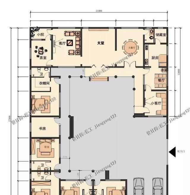  第2款@4款一层农村三合院，第2款做民宿一定火，第1款不是地主也