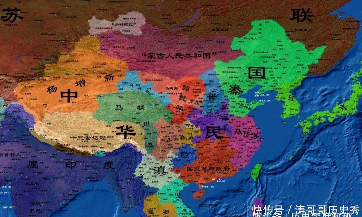 民国时的军阀实力排名,三个层次,十几个