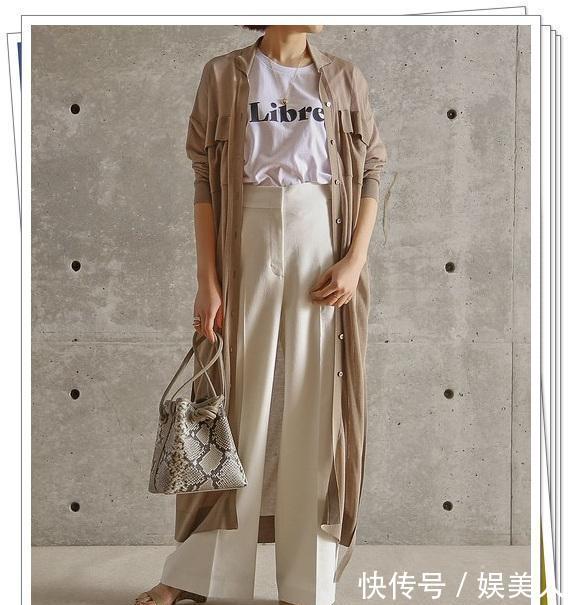  感觉■穿上就变时尚的“长开衫”look，充满感觉的日系成熟穿搭分享