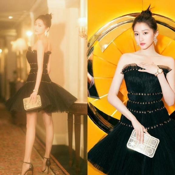 关晓彤终于不再低调，穿露背吊带裙也太惊艳了！网友：新发型给力