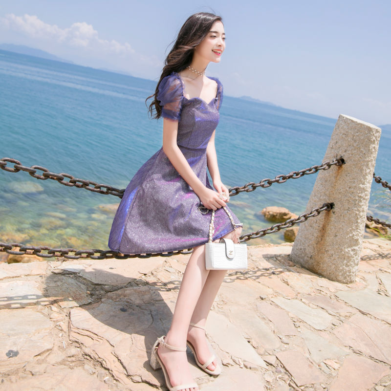 40岁老婆真会穿!这些若隐若现的网纱裙上身后，嫩白美，特吸睛