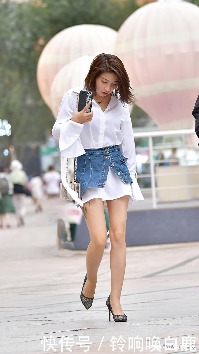 穿着■小姐姐不是一般的会玩, 小短裙第一次看见这么穿