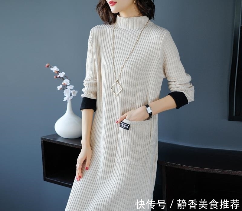  『气质』逛街这样穿：毛衣裙 羽绒服！洋气保暖不显臃肿，迷倒一片
