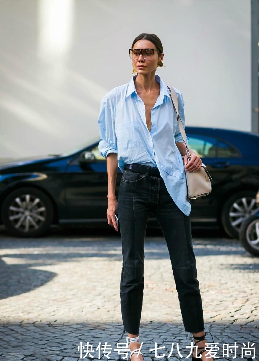 适合上班族的职场穿搭:衬衫+牛仔裤,穿出干练洒脱范!