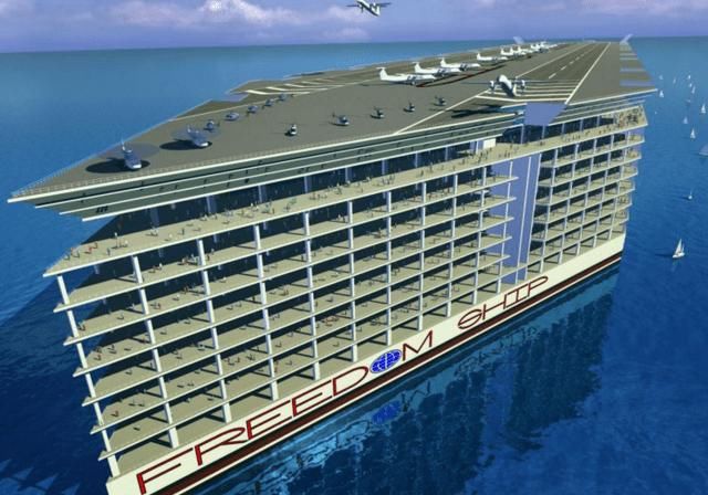 全球首座海上漂浮城市，可住11万人环球一圈，超豪华房间上亿元