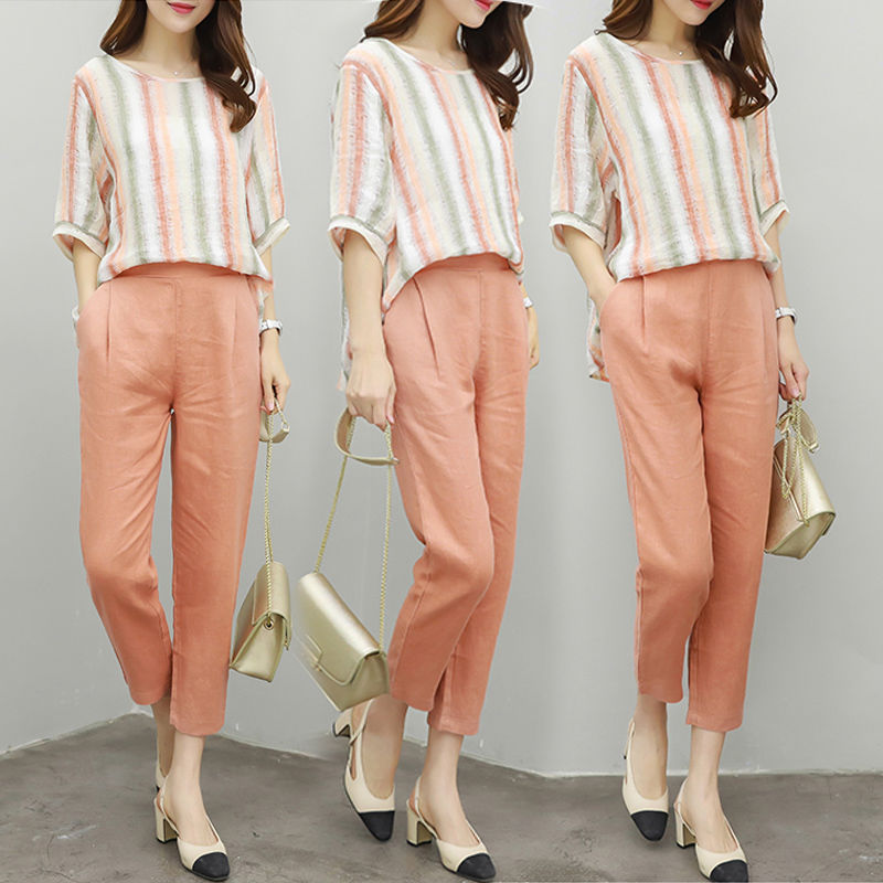 7月工资刚发，老婆把连衣裙全扔了，换七分裤套装，怎么搭都显高