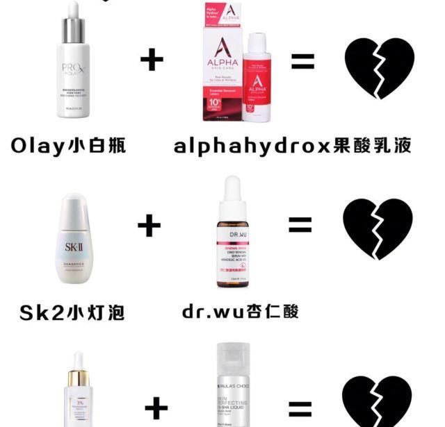 禁忌@护肤品混搭的禁忌 看看有哪些要注意