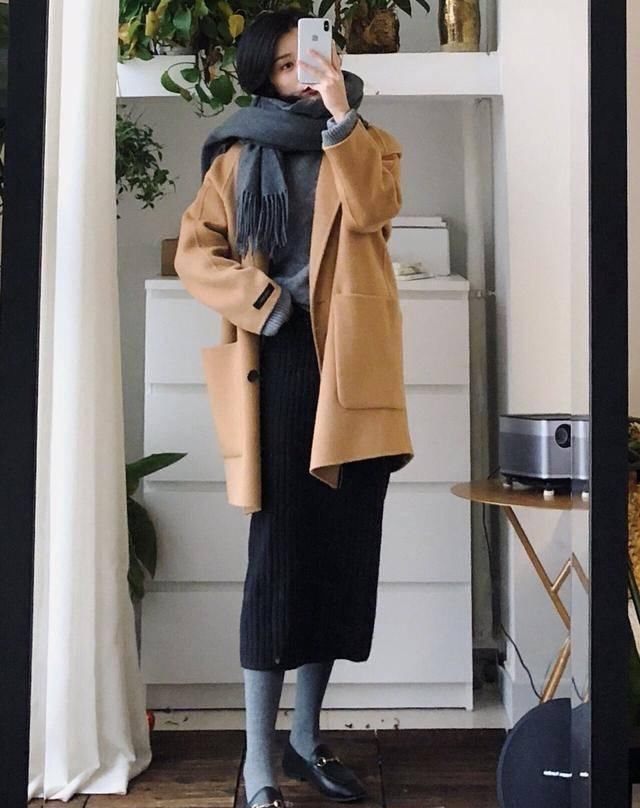 『下装搭配一』又被时尚大V种草了！棉服配长裙美到不敢认，高级又体面