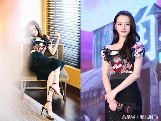 迪丽热巴穿镂空半身裙，印出“三角区”网友：现在都流行这样穿！