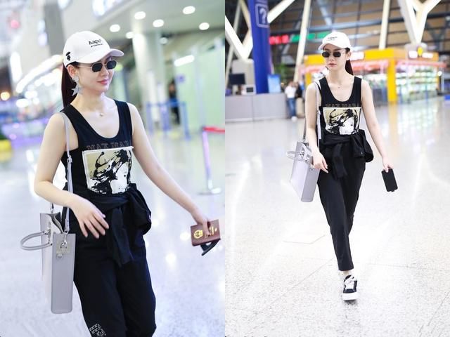 戚薇衣品再度升级！牛仔裤头剪下来套腰上也不丑，网友：又学一招