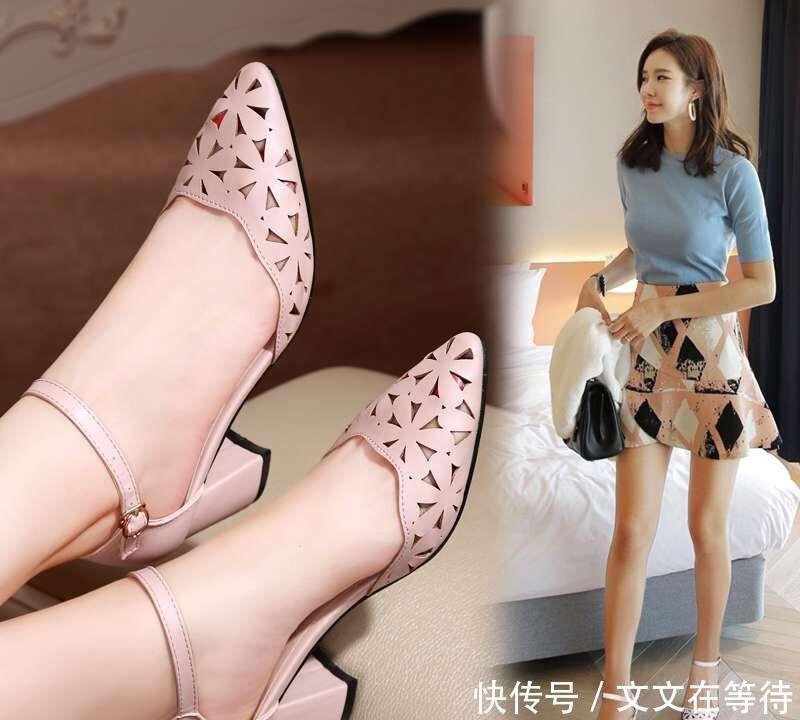  女鞋■穿小白鞋太捂脚,今夏贼火的一字扣女鞋,让你艳压群芳