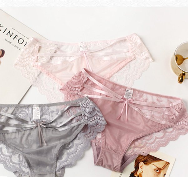 精致小女人都穿性感的半透明蕾丝三角裤，洋气又有品位