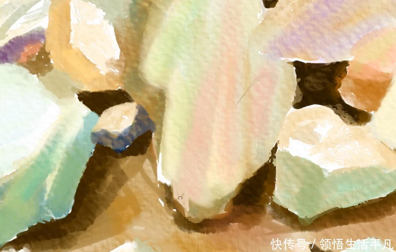 那海边石头的画法技巧分享