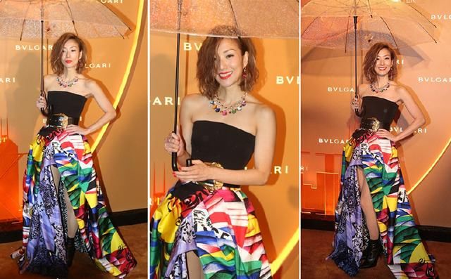 同是穿黑色出席活动，惠英红大气郑秀文御姐，蔡卓妍36照样很俏皮