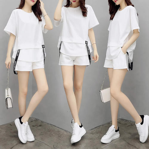 虽然我矮,但是穿的好看!夏季穿这短裤套装,没人信我不到1米6