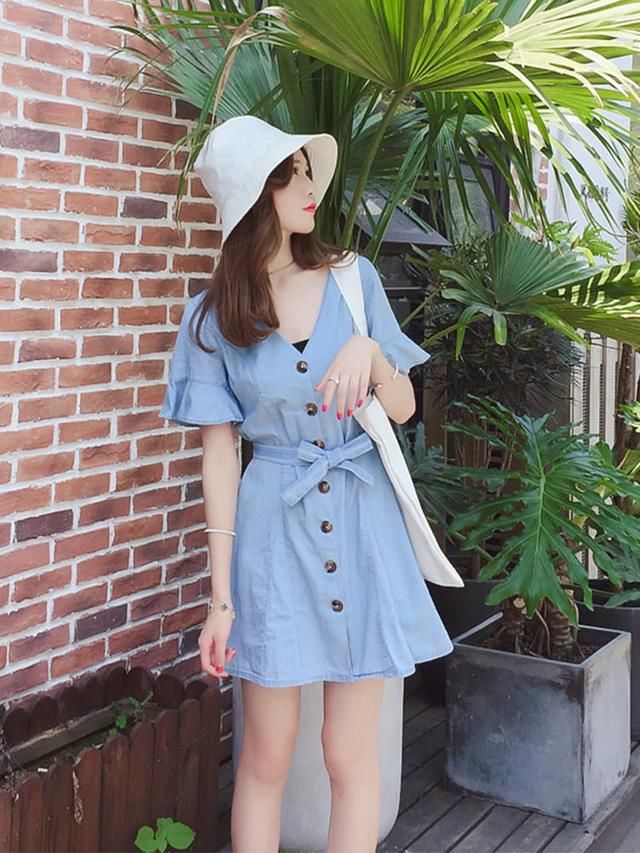 唯美动人的清新范连衣裙，穿上很显淑女气质哦！
