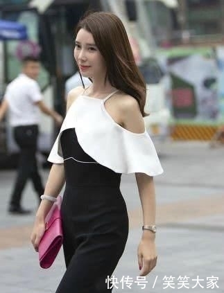  美女■绝美的气质美女，走在街上彰显年轻女人的优美身姿