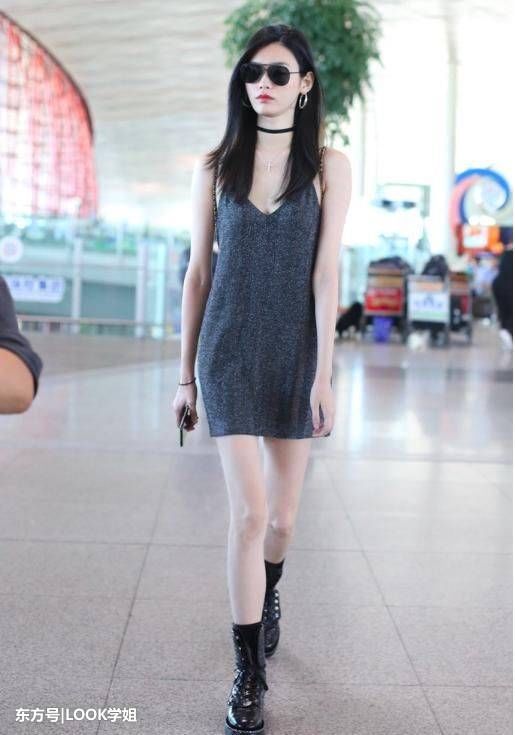 奚梦瑶真是够了，穿着睡裙出门，网友:一般人驾驭不住