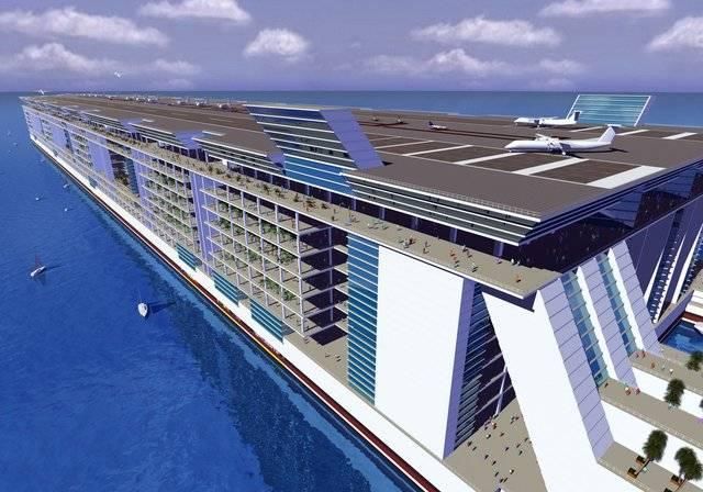 全球首座海上漂浮城市，可住11万人环球一圈，超豪华房间上亿元