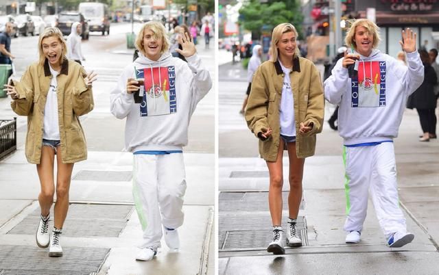 海狸比伯订婚后秀恩爱停不下来，来学他们的街头范儿cp穿搭