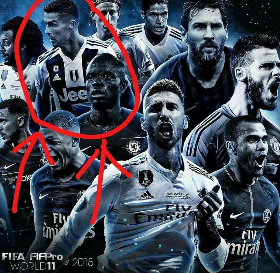 没天理! 最佳阵容封面一细节暴露C罗窘境, 短短几月他吃太多亏了