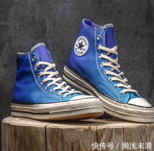 匡威帆布鞋■黑白匡威真的太俗了,这双“渐变匡威”更潮,穿上秒变最靓的仔