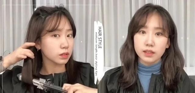  女生■韩国发型师分享女生4款中长发?造型技巧！手残也能轻松上手