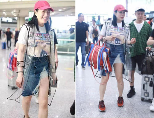 当90斤的舒淇和120斤的钟丽缇同穿高开叉裙，网友：看完瞬间不想