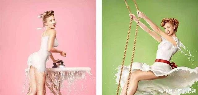 众女星挑战牛奶裙，娜扎美背赵丽颖美腿，唯有张含韵最有感觉！