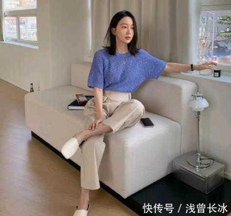  【舒适】舒适百搭的T恤+西装裤，让你轻松玩转职场风！