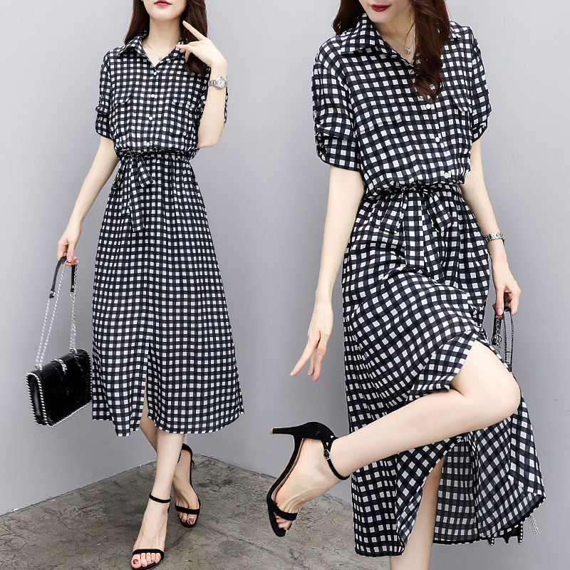 太美了，黑妹子赶紧来瞧瞧!这些精致印花雪纺裙，亮肤又遮肉