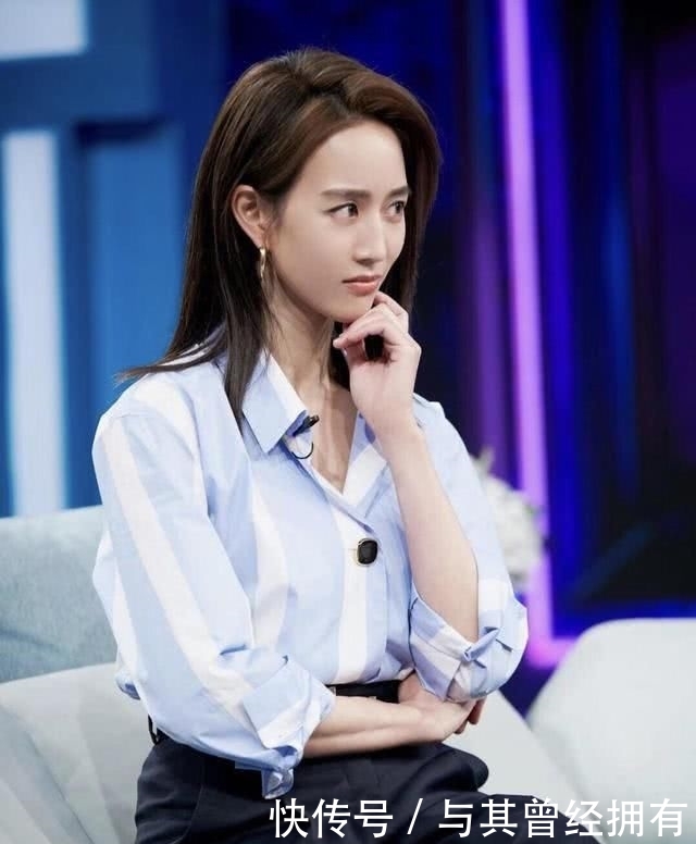 「设计」张钧甯美得真让人嫉妒!穿条纹衬衫配9分阔腿裤,自带高级感炸裂