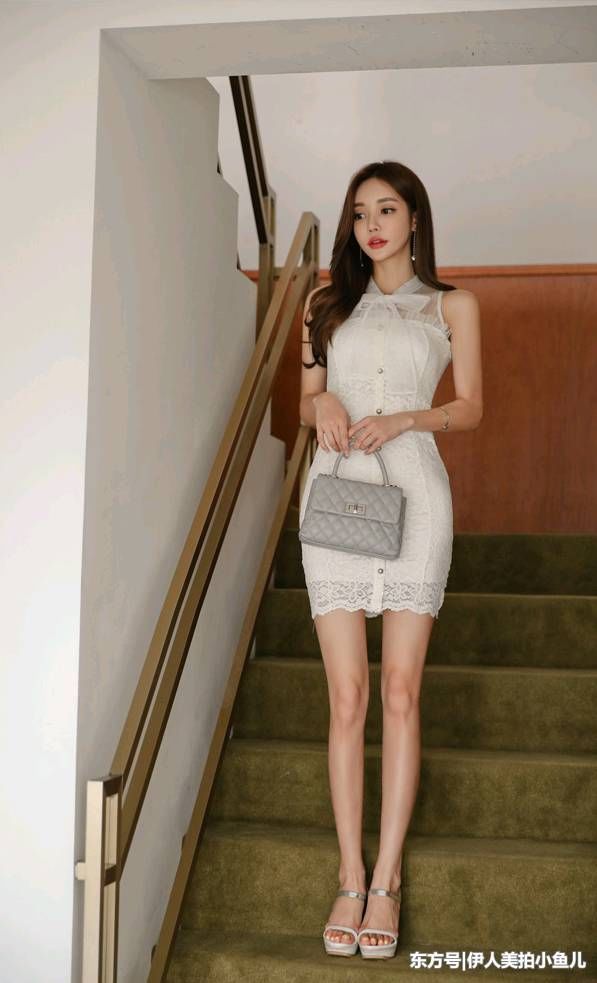 女神孙允珠，朵卉蝴蝶花结田园蚕丝绣彩裙2