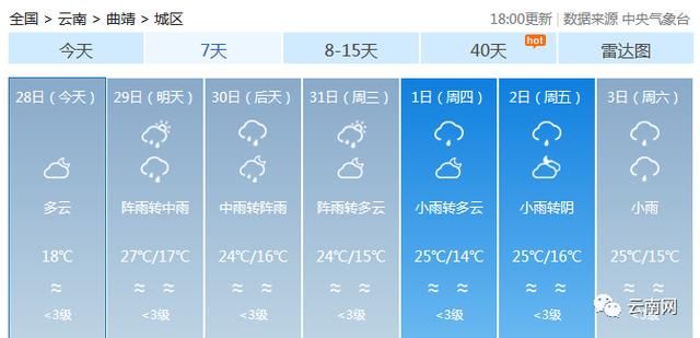 大雨＋暴雨＋大暴雨！云南新一轮强降雨来袭，注意防范