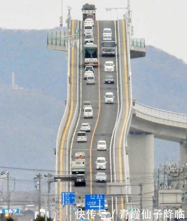日本“垂直大桥”,让司机瘆得慌,如今成为一处旅游新热点!