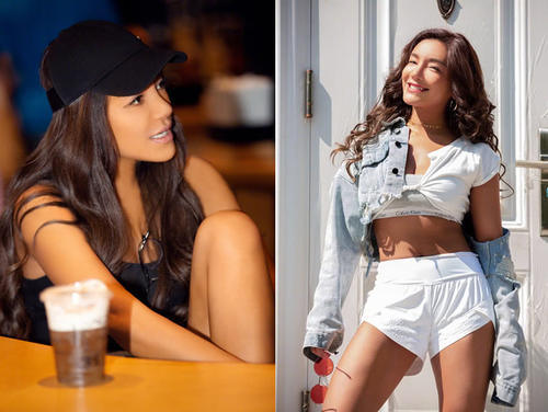 江映蓉越穿越大胆，内衣套牛仔还“炫腹”，网友：换脸比换装快！