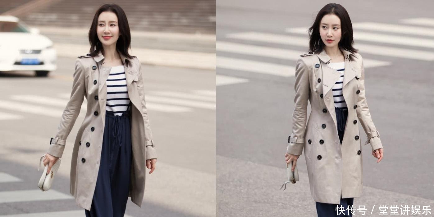 舒畅新造型惊艳了! 除了身上的风衣外套, 还有下身的阔腿裤!