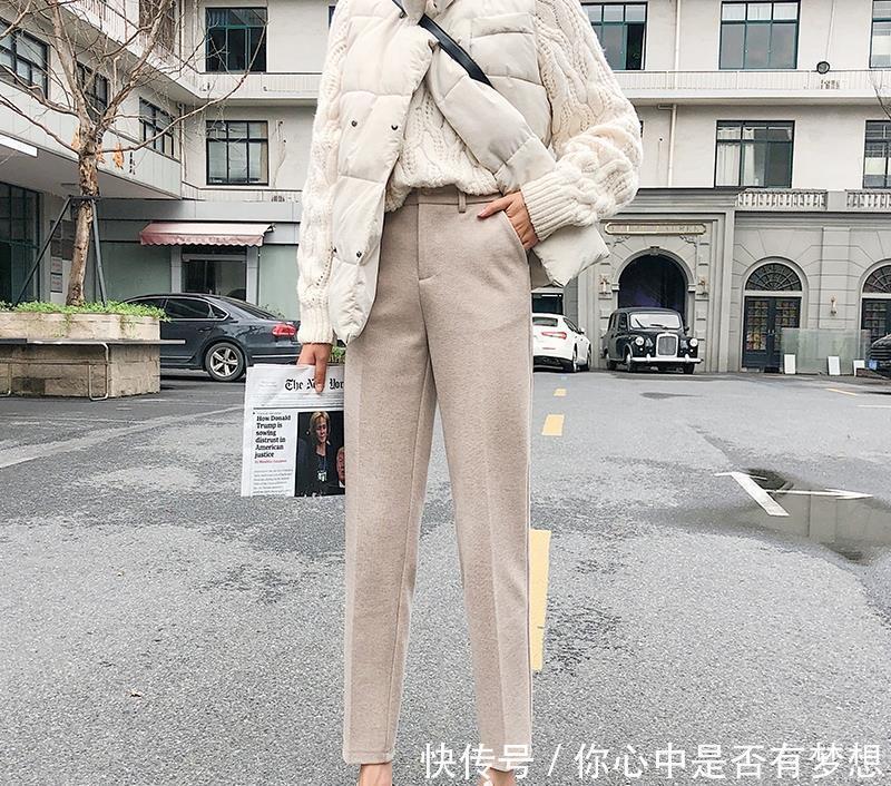 『冬装』街头潮女们冬装又搭配出一道风景线,各款大衣阔腿裤这样搭配美美的