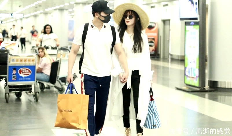 范冰冰李晨现身机场，破分手谣言，二人含情脉脉