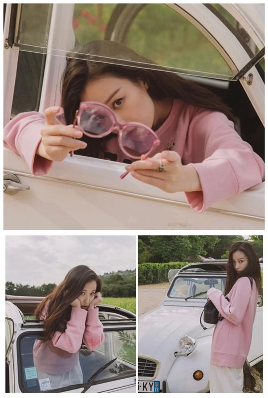 反季穿到底多时髦?韩雪牛仔外套看着就热，倪妮宋佳王智都在跟风