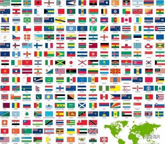 世界各国国旗图片+英文名称及缩写