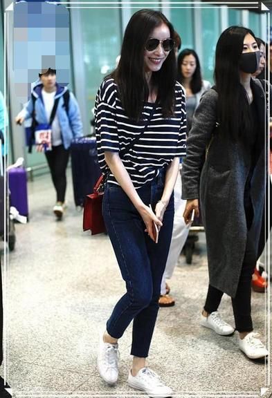 当李溪苪穿牛仔裤撞上倪妮，我才知道为什么都说气质比身材更重要