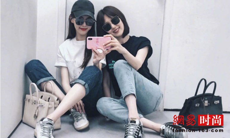 唐嫣与闺蜜全程自拍晒爱马仕包 网友:炫富