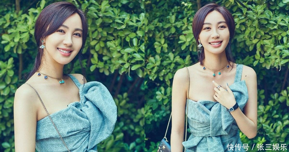 李菲儿真会玩, 短裤卷了一层又一层, 可搭配渔网袜又是几个意思?